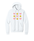 SOFTBALLS AND BOWS - Port & Co™ Core Fleece Pullover HOODED Sweatshirt