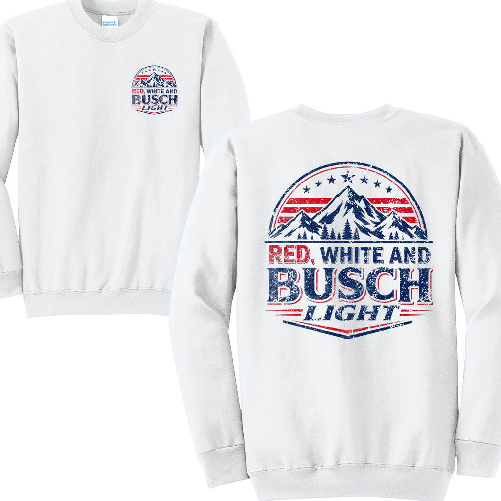 BUSCH- Port & Co™ Core Fleece Pullover CREW Sweatshirt