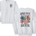 BAD DAY BEER - Port & Co™ Core Fleece Pullover CREW Sweatshirt