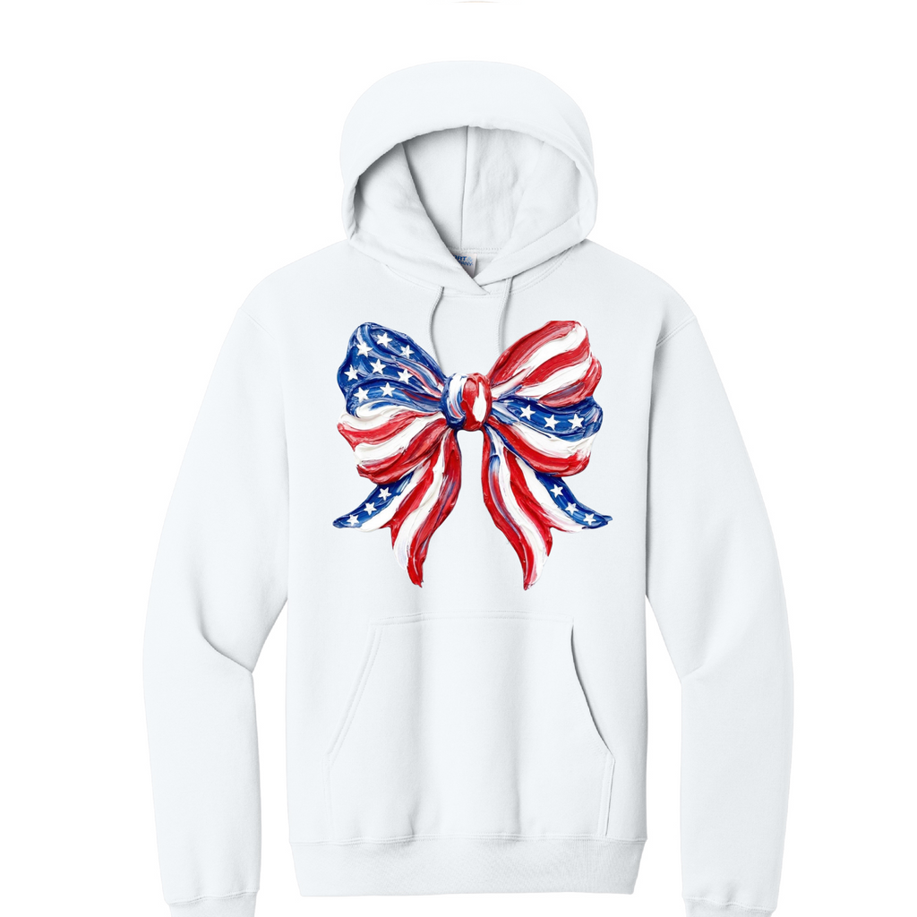 BOW FLAG- Port & Co™ Core Fleece Pullover HOODED Sweatshirt