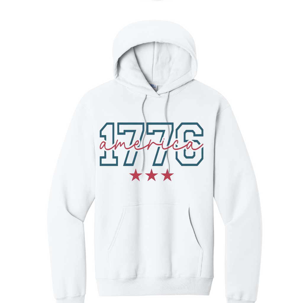 1776- Port & Co™ Core Fleece Pullover HOODED Sweatshirt