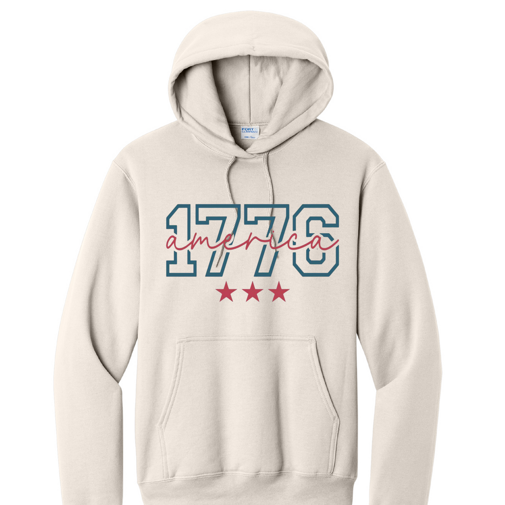 1776- Port & Co™ Core Fleece Pullover HOODED Sweatshirt
