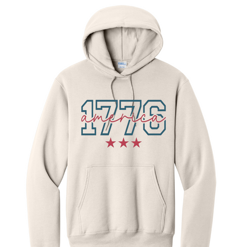 1776- Port & Co™ Core Fleece Pullover HOODED Sweatshirt