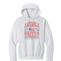 AMERICA UNITED- Port & Co™ Core Fleece Pullover HOODED Sweatshirt =