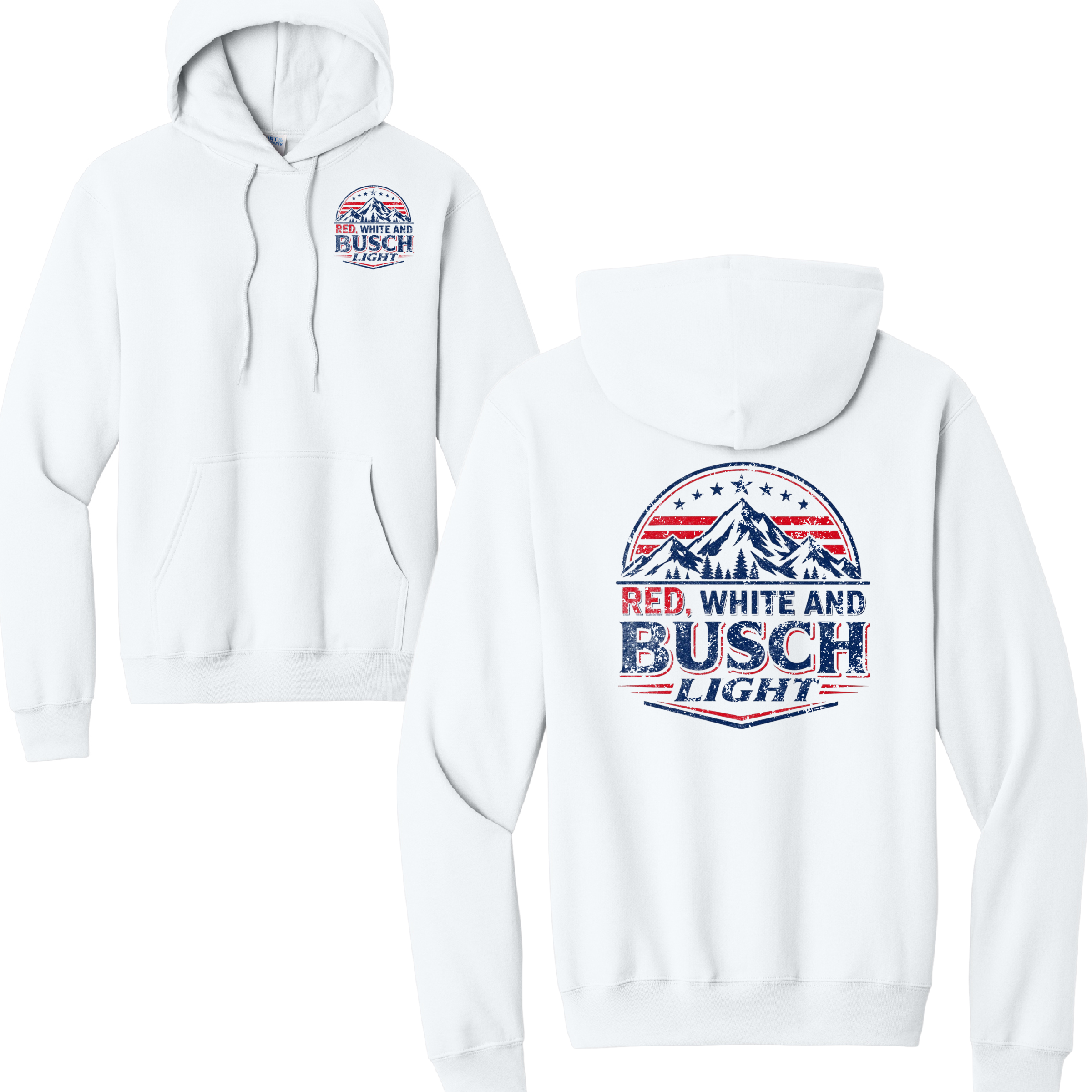 BUSCH- Port & Co™ Core Fleece Pullover HOODED Sweatshirt