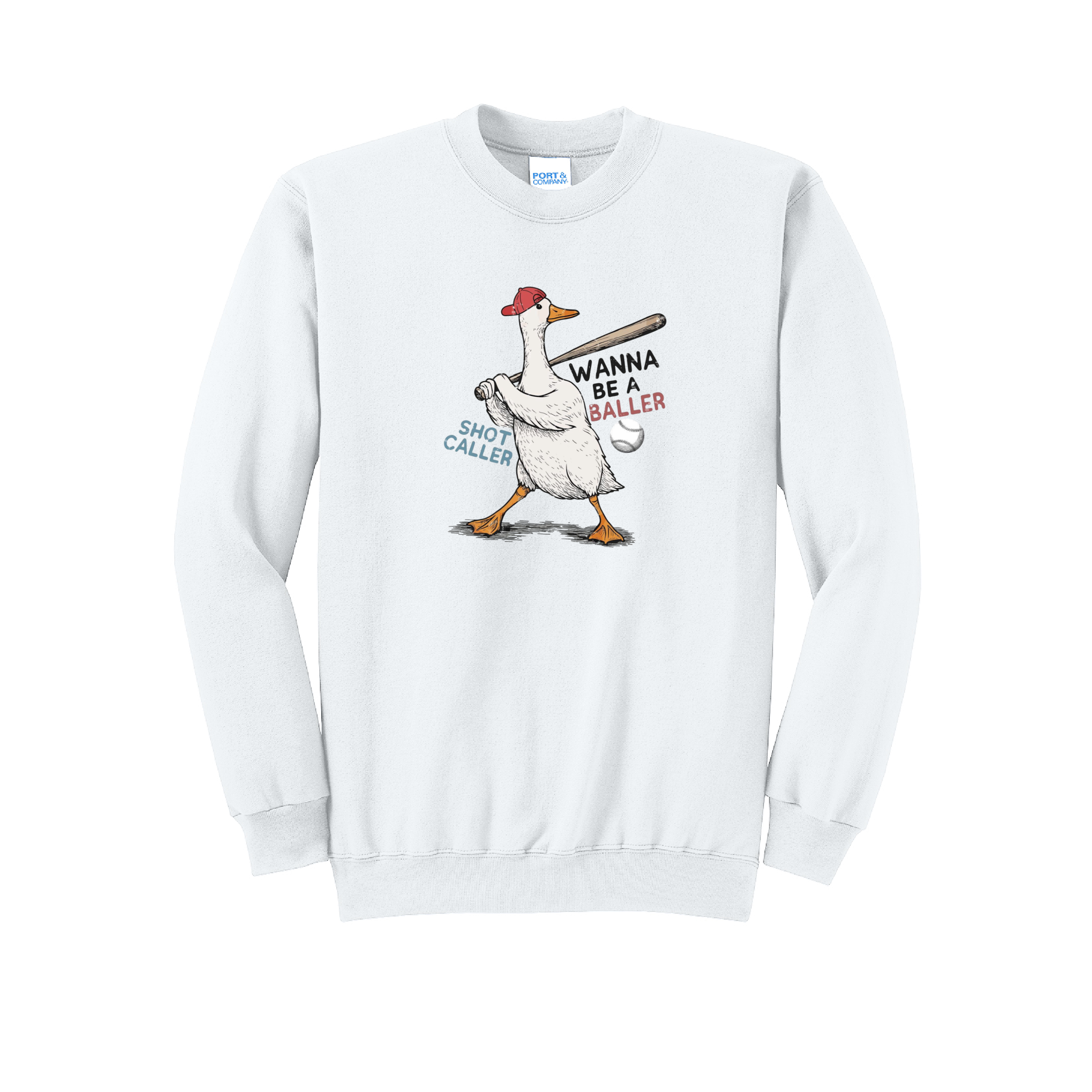 BALLER GOOSE 2 - Port & Co™ Core Fleece Pullover CREW NECK Sweatshirt