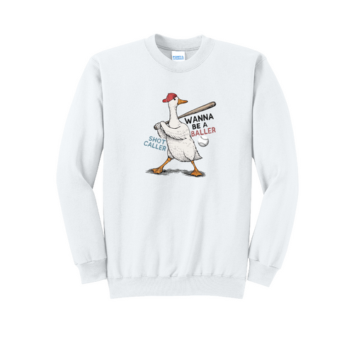 BALLER GOOSE 2 - Port & Co™ Core Fleece Pullover CREW NECK Sweatshirt