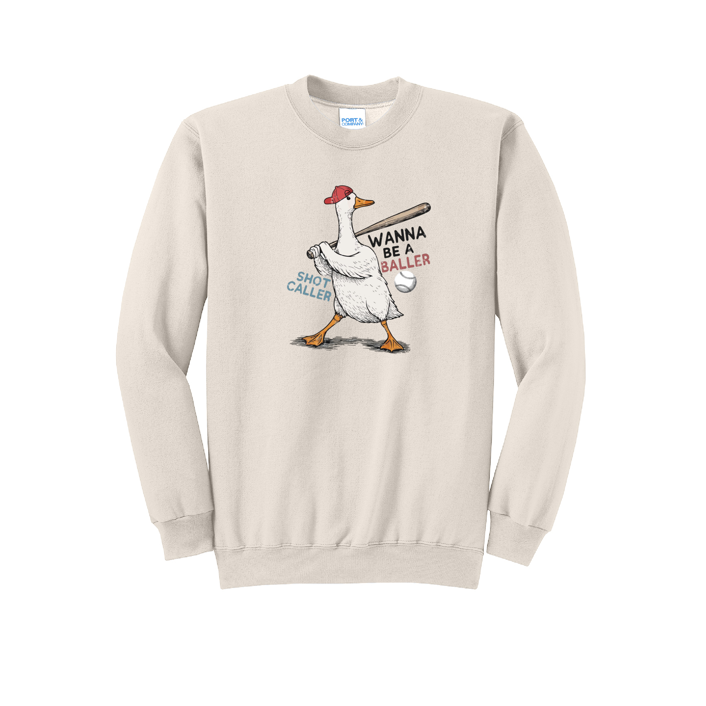 BALLER GOOSE 2 - Port & Co™ Core Fleece Pullover CREW NECK Sweatshirt