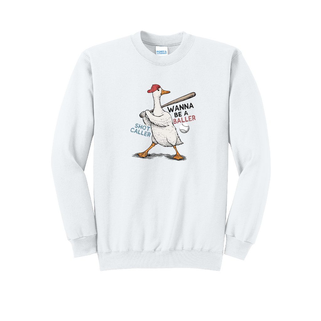 BALLER GOOSE 2 - Port & Co™ Core Fleece Pullover CREW NECK Sweatshirt
