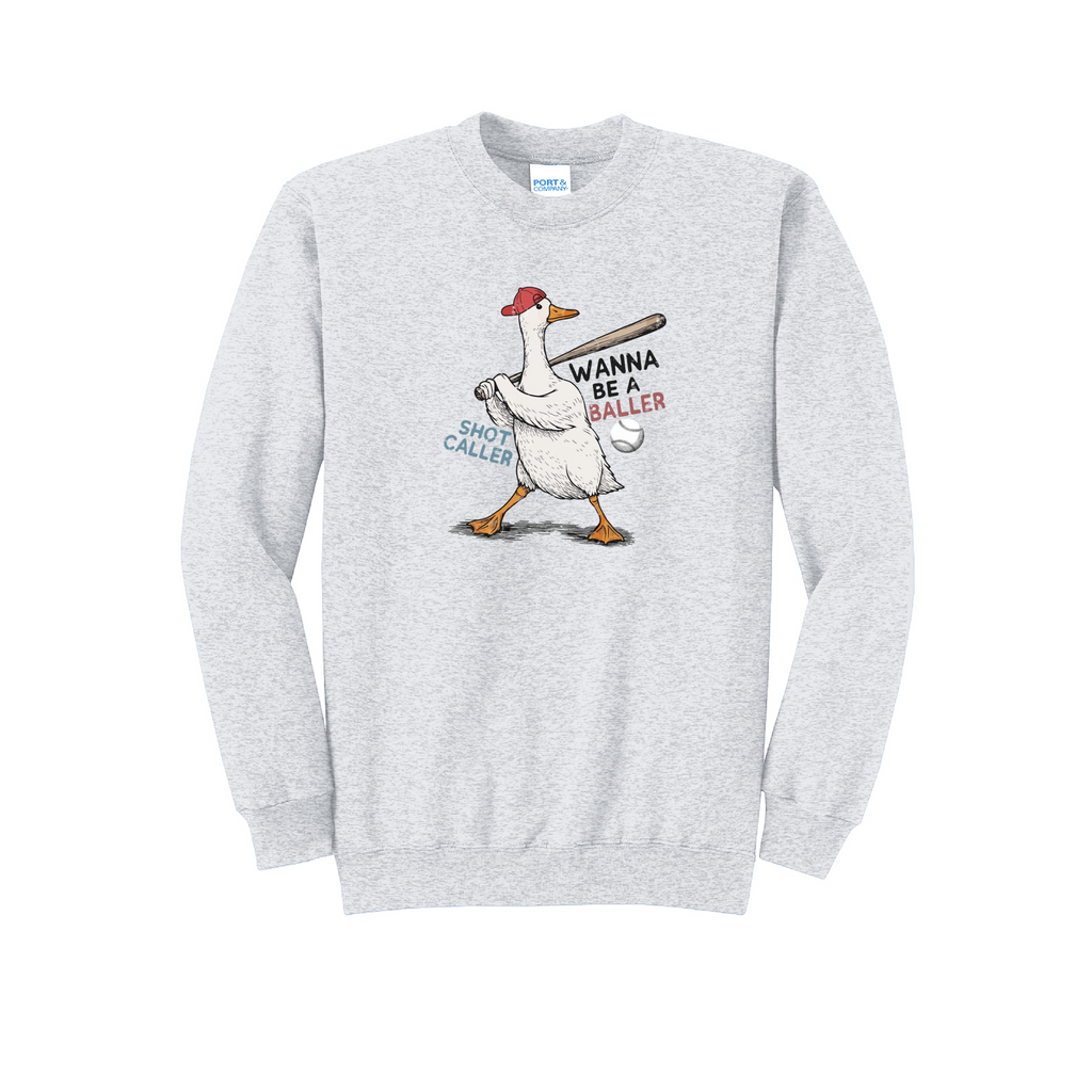 BALLER GOOSE 2 - Port & Co™ Core Fleece Pullover CREW NECK Sweatshirt