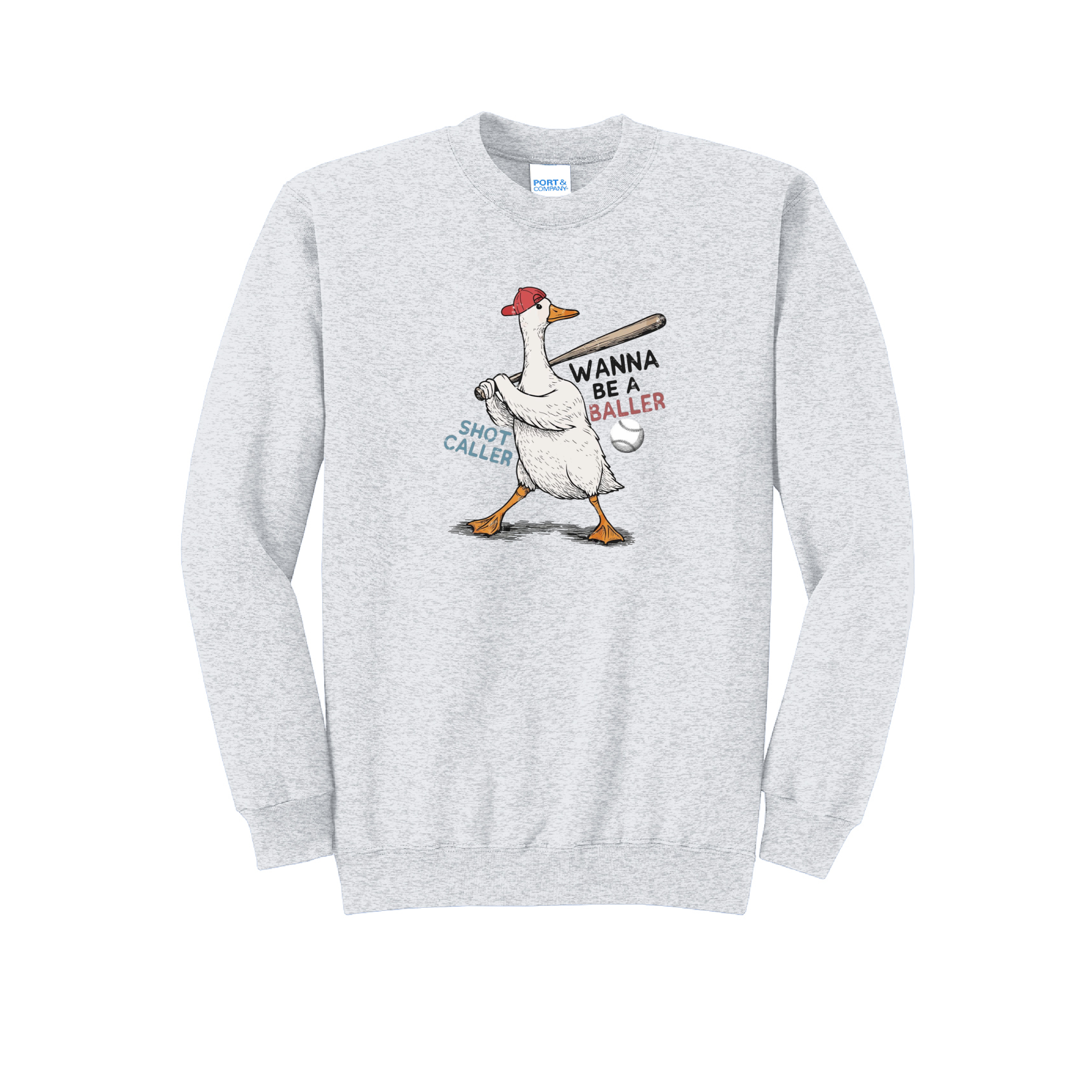 BALLER GOOSE 2 - Port & Co™ Core Fleece Pullover CREW NECK Sweatshirt