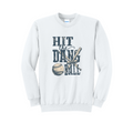 HIT THE DANG BALL1 - Port & Co™ Core Fleece Pullover CREW NECK Sweatshirt