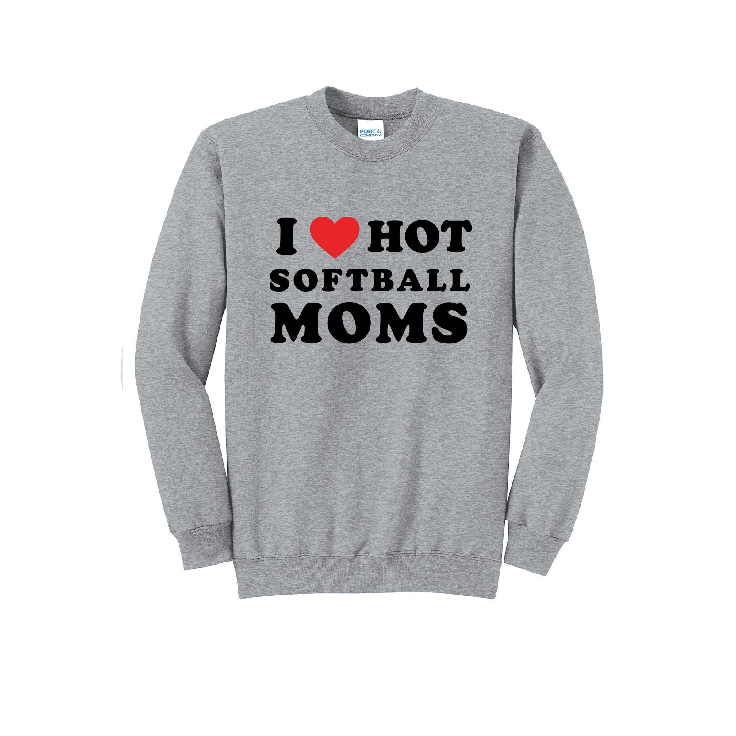 HOT MOMS - Port & Co™ Core Fleece Pullover CREW NECK Sweatshirt