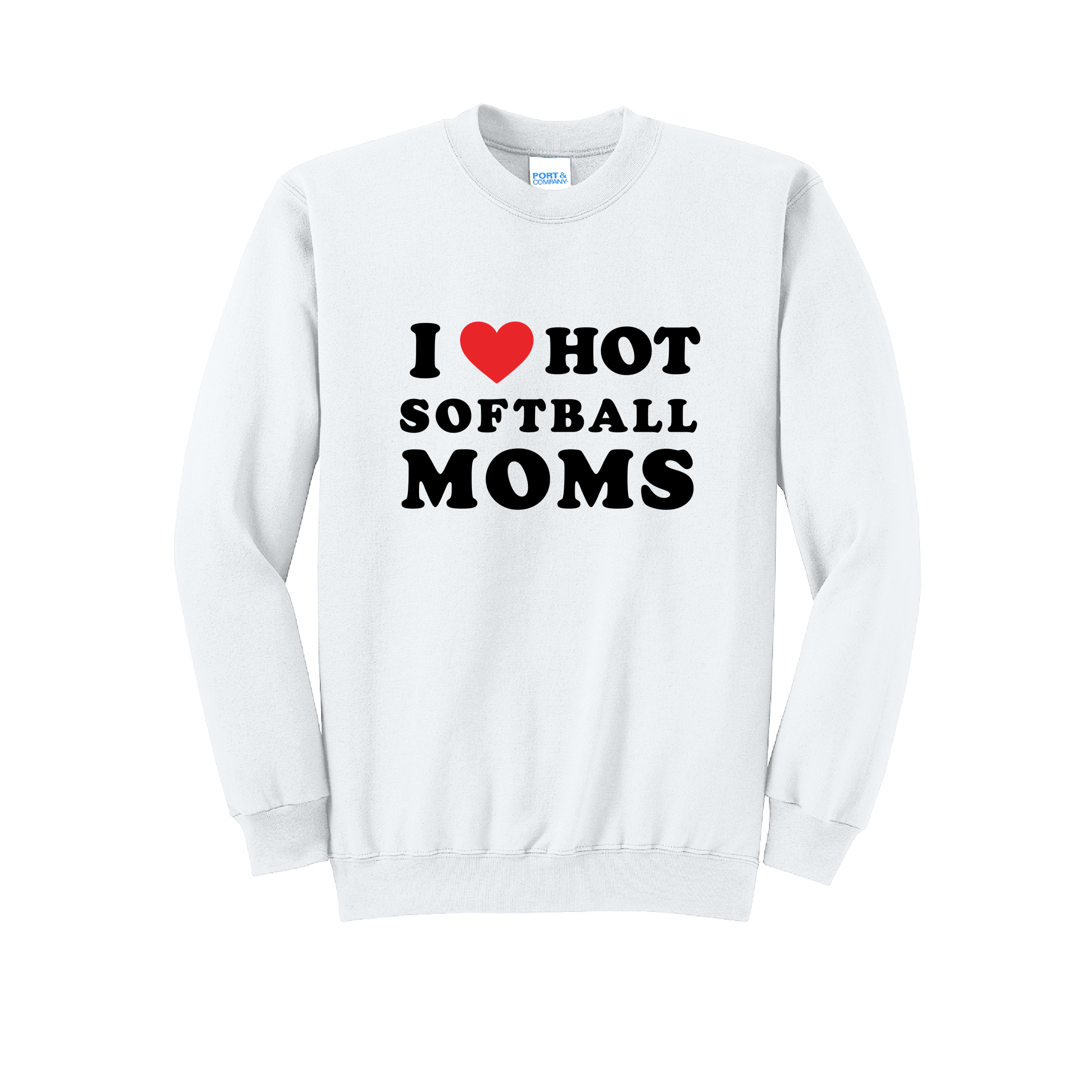 HOT MOMS - Port & Co™ Core Fleece Pullover CREW NECK Sweatshirt