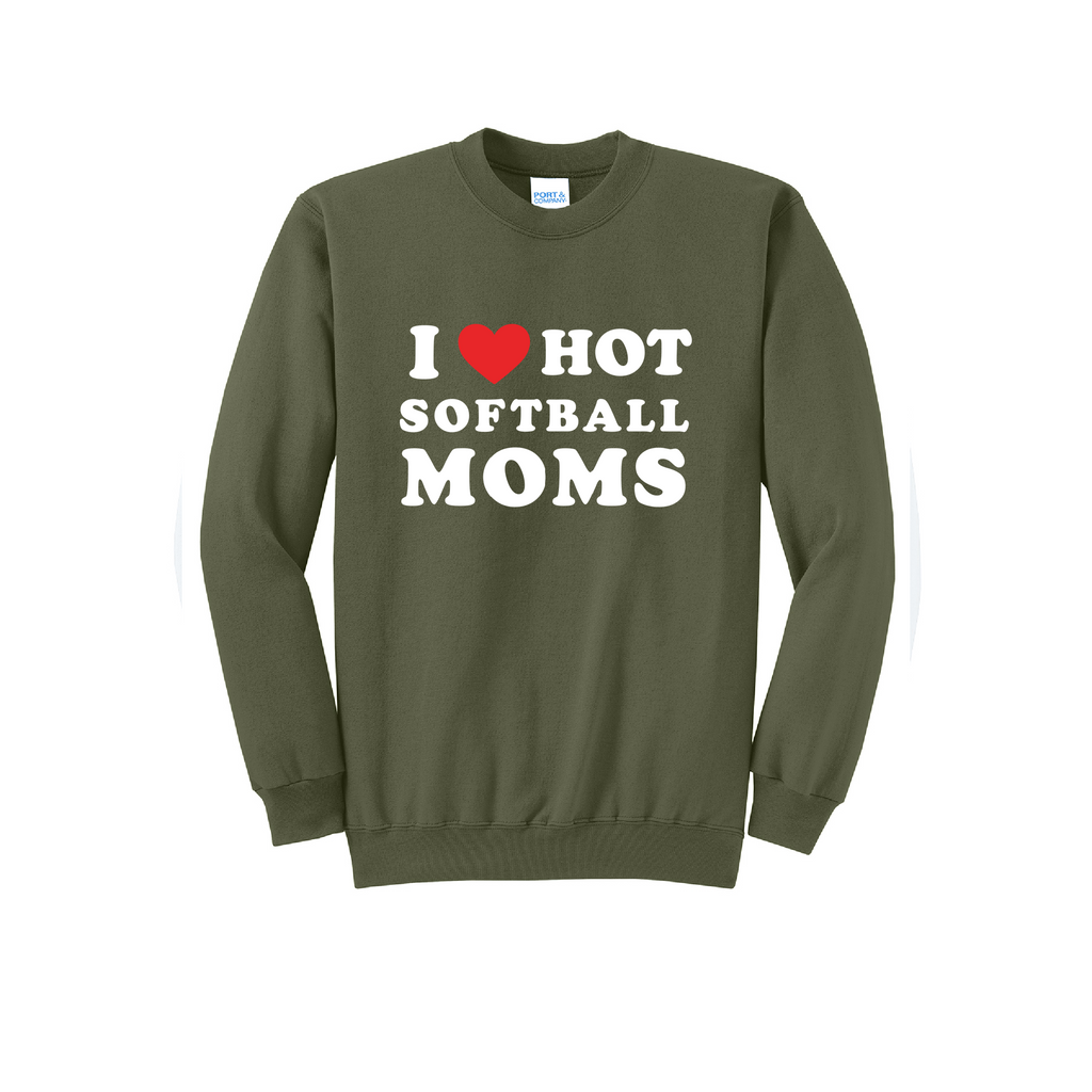 HOT MOMS - Port & Co™ Core Fleece Pullover CREW NECK Sweatshirt