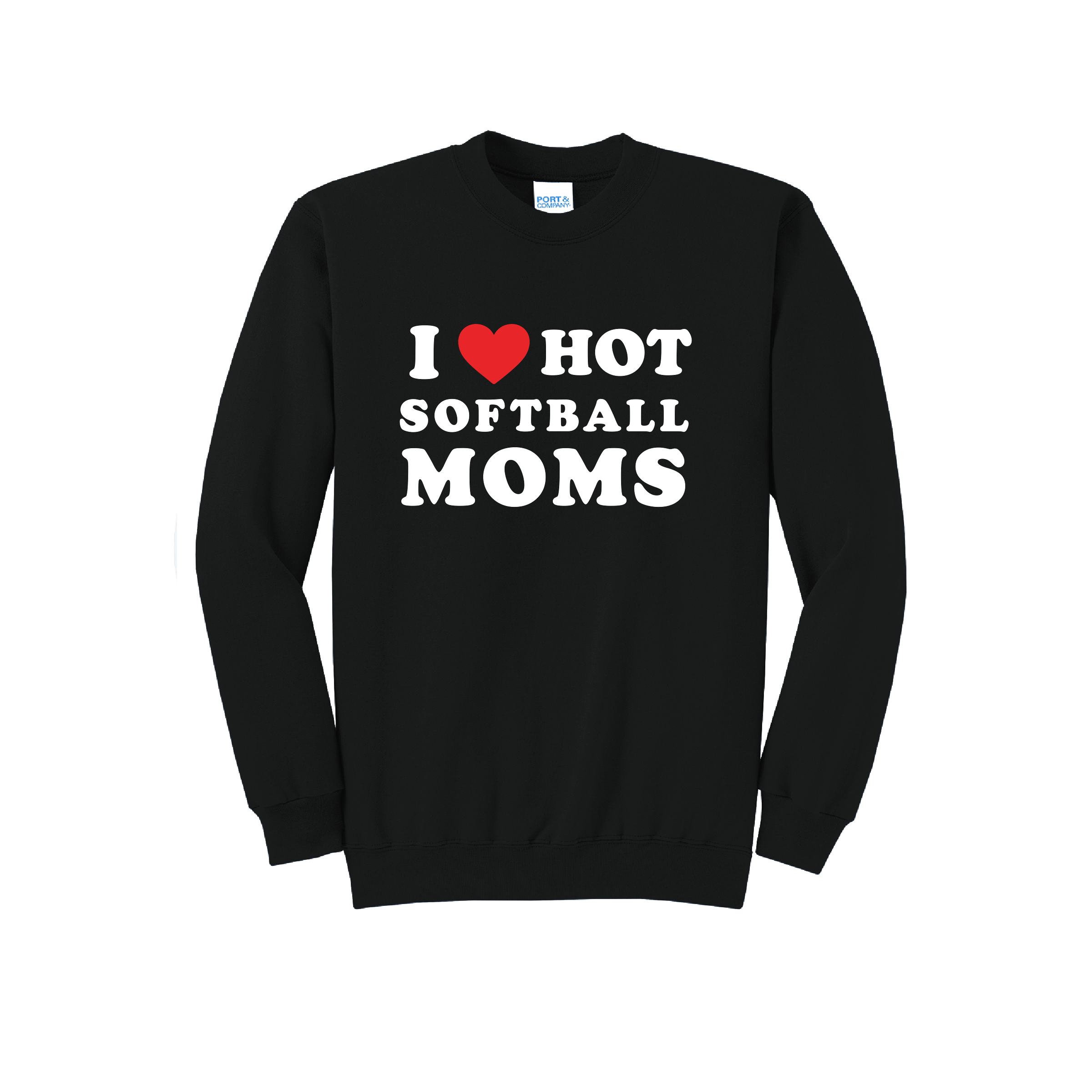 HOT MOMS - Port & Co™ Core Fleece Pullover CREW NECK Sweatshirt