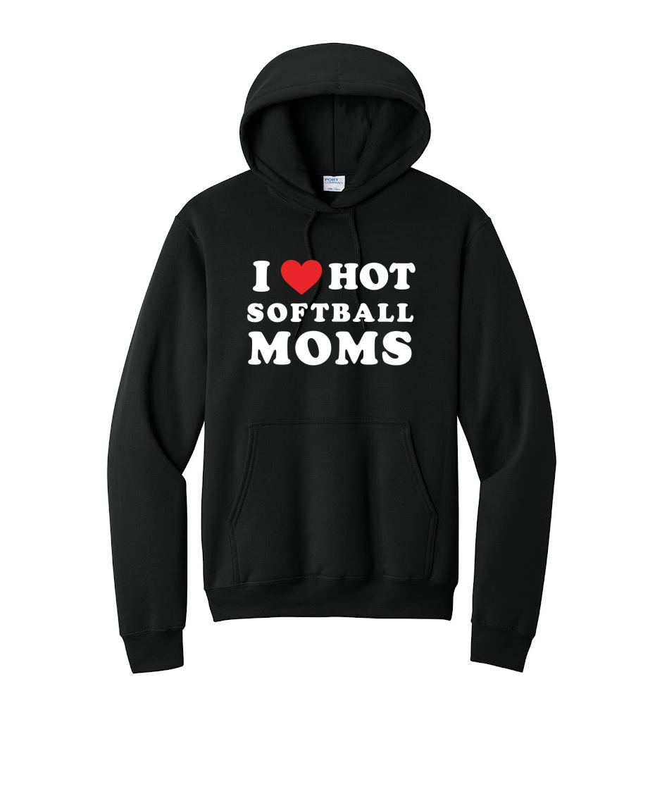 HOT MOMS - Port & Co™ Core Fleece Pullover HOODED Sweatshirt