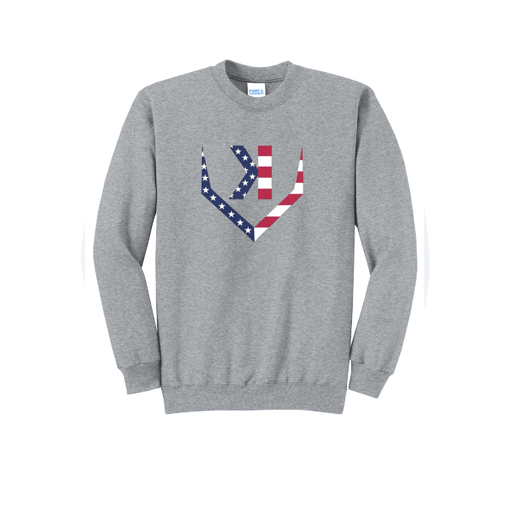 STRIKEOUT - Port & Co™ Core Fleece Pullover CREW NECK Sweatshirt