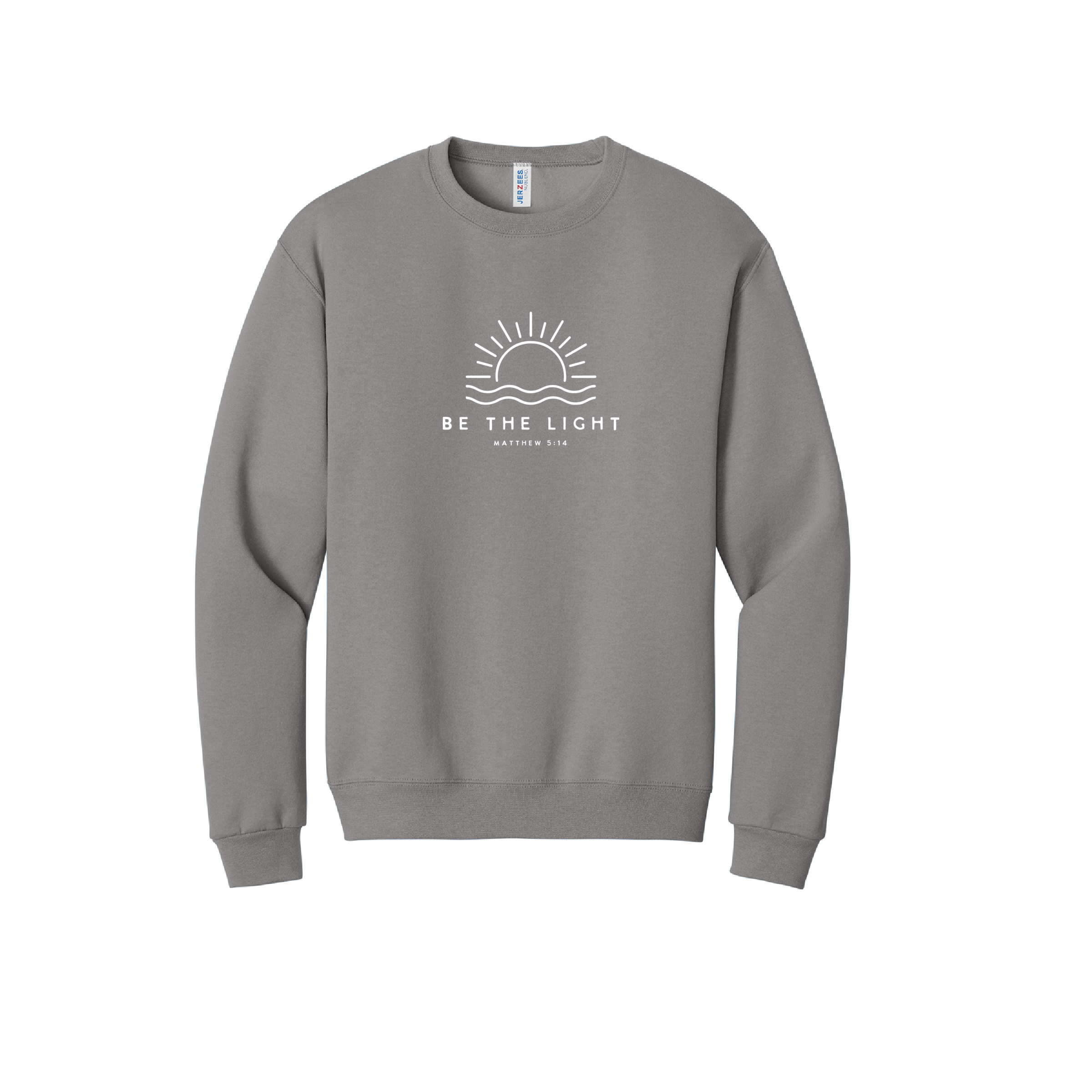 BE THE LIGHT - Port & Co™ Core Fleece Pullover Crew Neck Sweatshirt