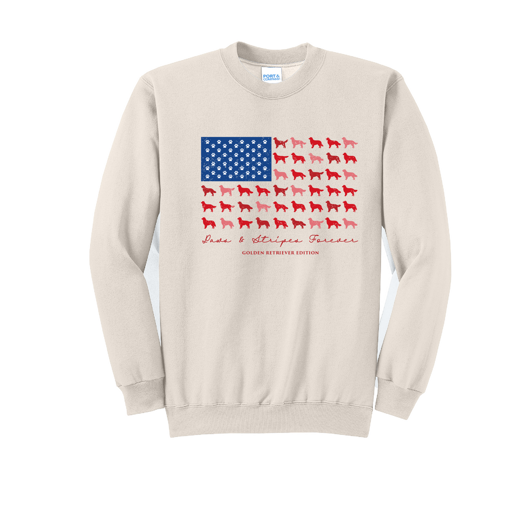 GOLDEN - Port & Co™ Core Fleece Pullover CREW Sweatshirt