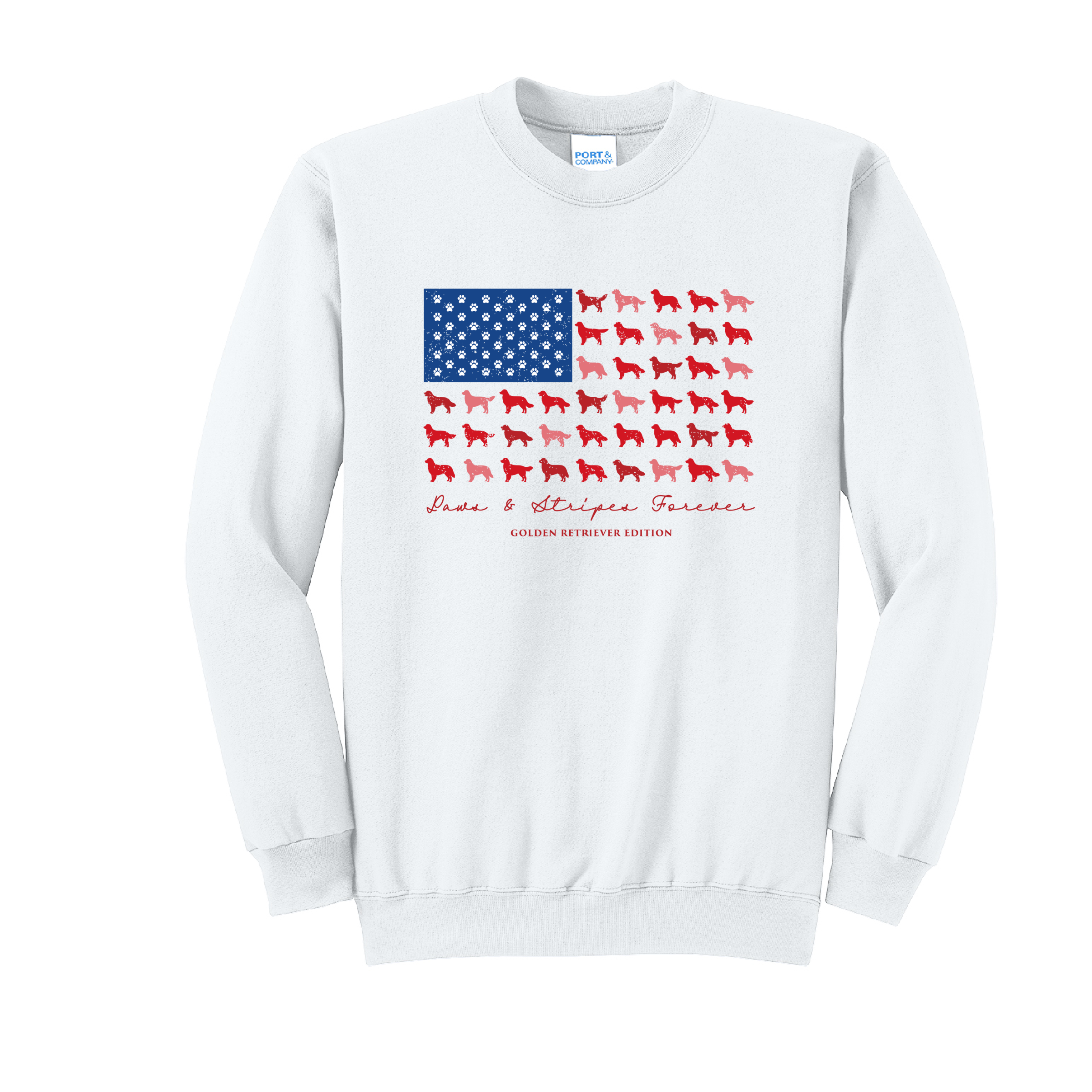 GOLDEN - Port & Co™ Core Fleece Pullover CREW Sweatshirt