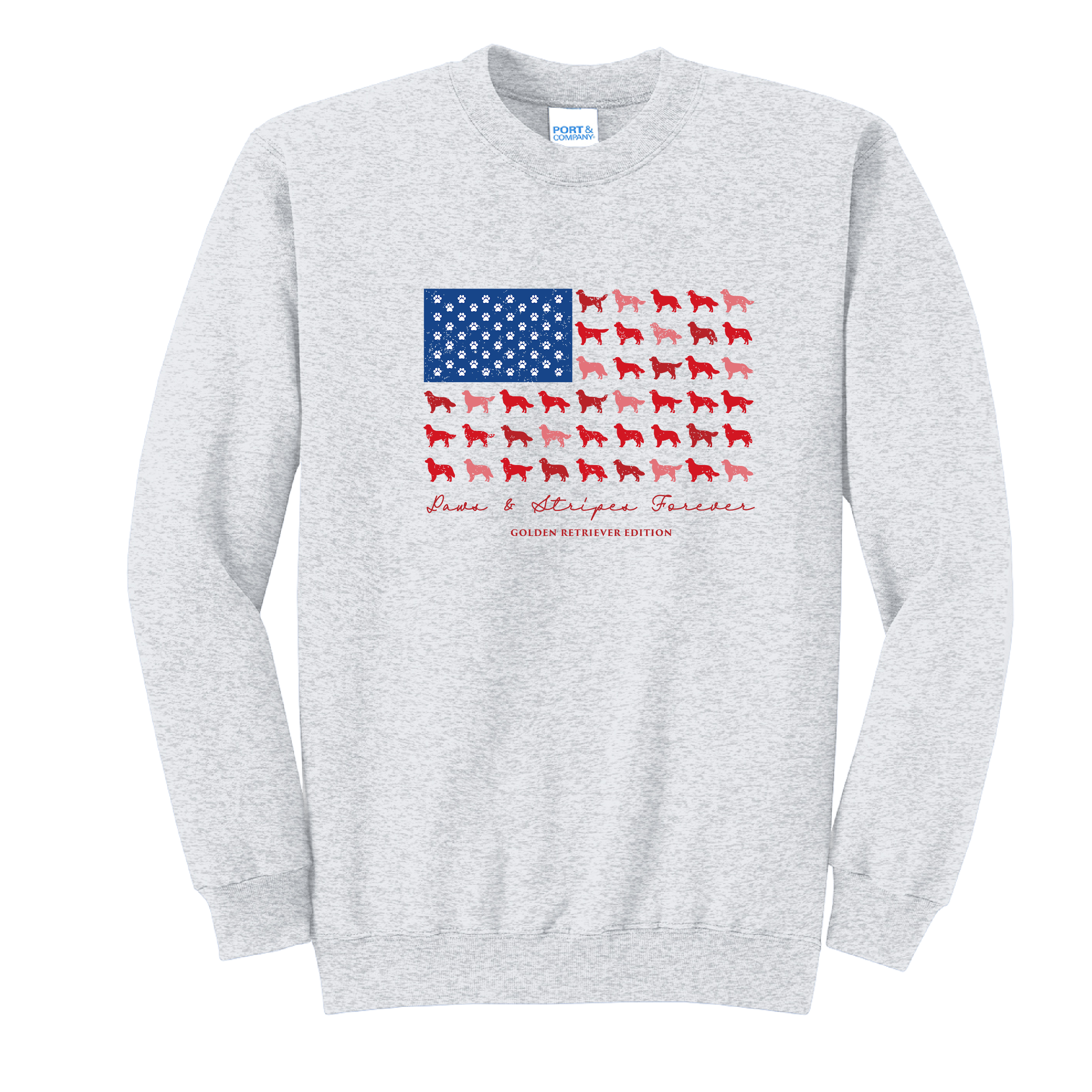 GOLDEN - Port & Co™ Core Fleece Pullover CREW Sweatshirt