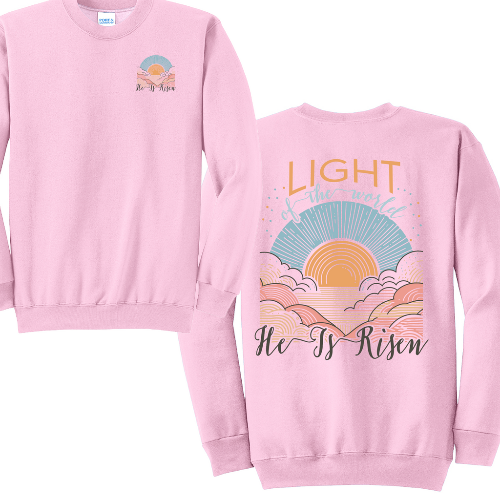 BE THE LIGHT 2 - Port & Co™ Core Fleece Pullover Crew Neck Sweatshirt