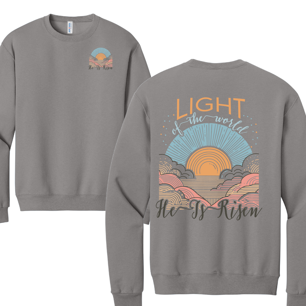 BE THE LIGHT 2 - Port & Co™ Core Fleece Pullover Crew Neck Sweatshirt