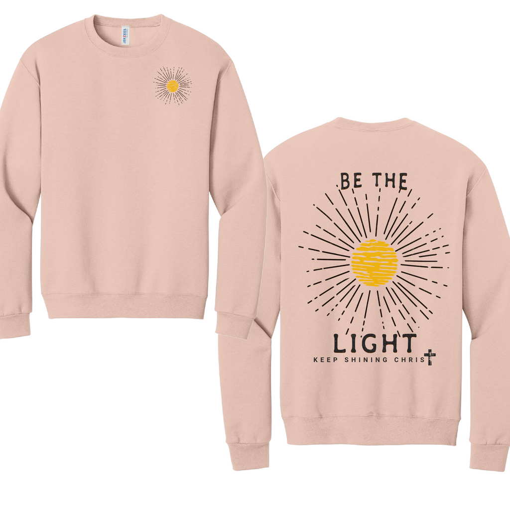 BE THE LIGHT 1 - Port & Co™ Core Fleece Pullover Crew Neck Sweatshirt