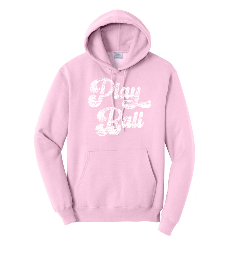 Play Ball - Port & Co™ Core Fleece Pullover HOODED Sweatshirt