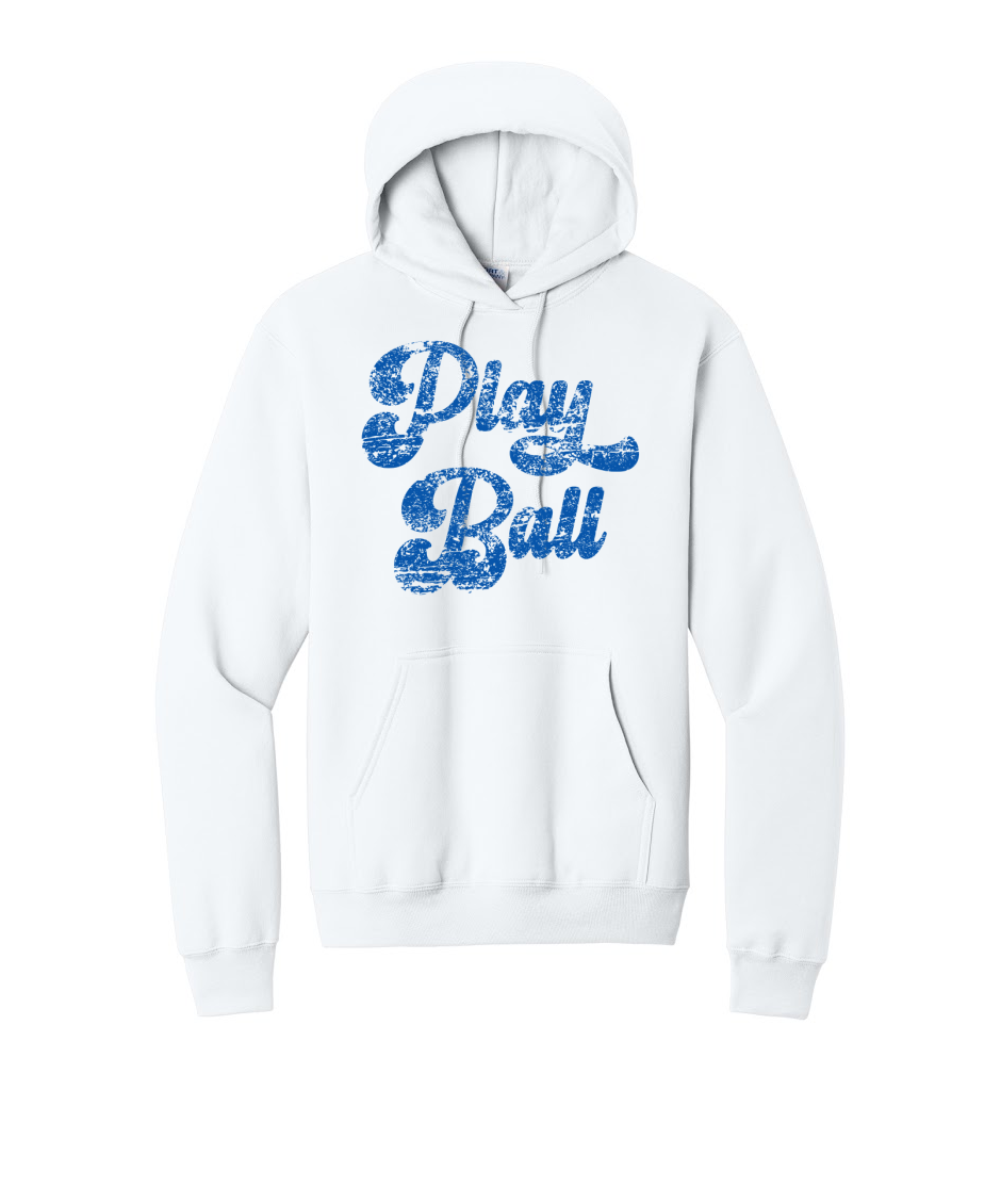 Play Ball - Port & Co™ Core Fleece Pullover HOODED Sweatshirt