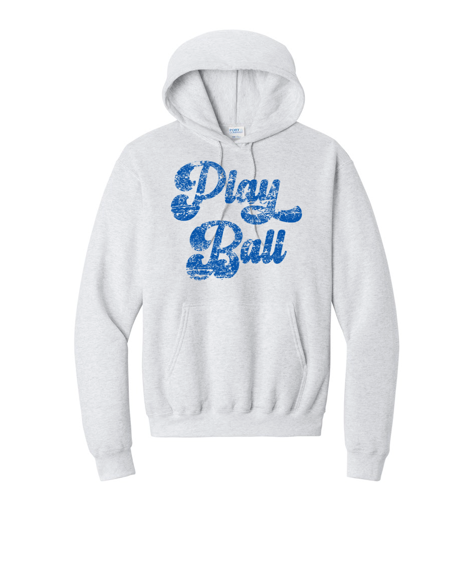 Play Ball - Port & Co™ Core Fleece Pullover HOODED Sweatshirt