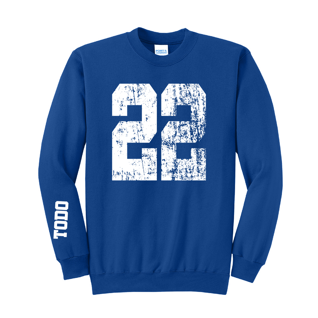 LARGE NUMBERS Fleece Pullover CREW NECK Sweatshirt