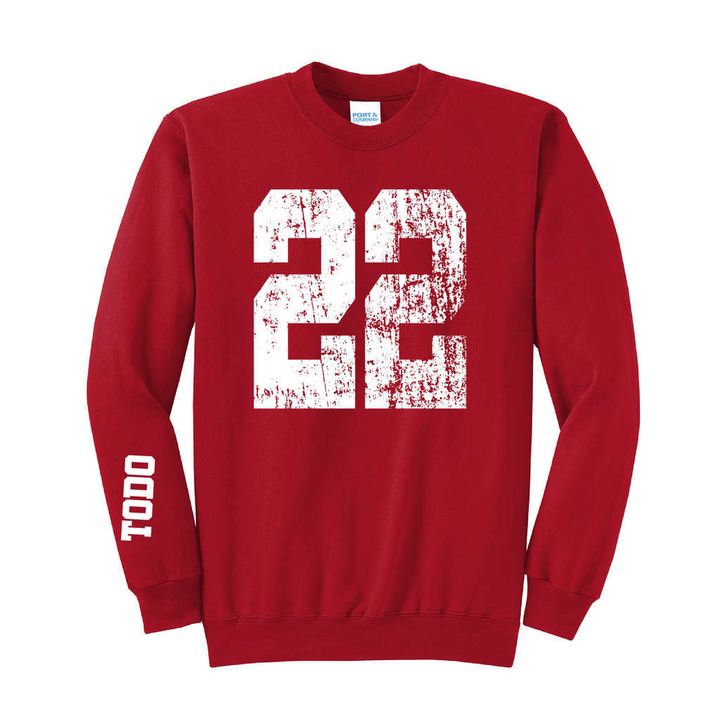LARGE NUMBERS Fleece Pullover CREW NECK Sweatshirt