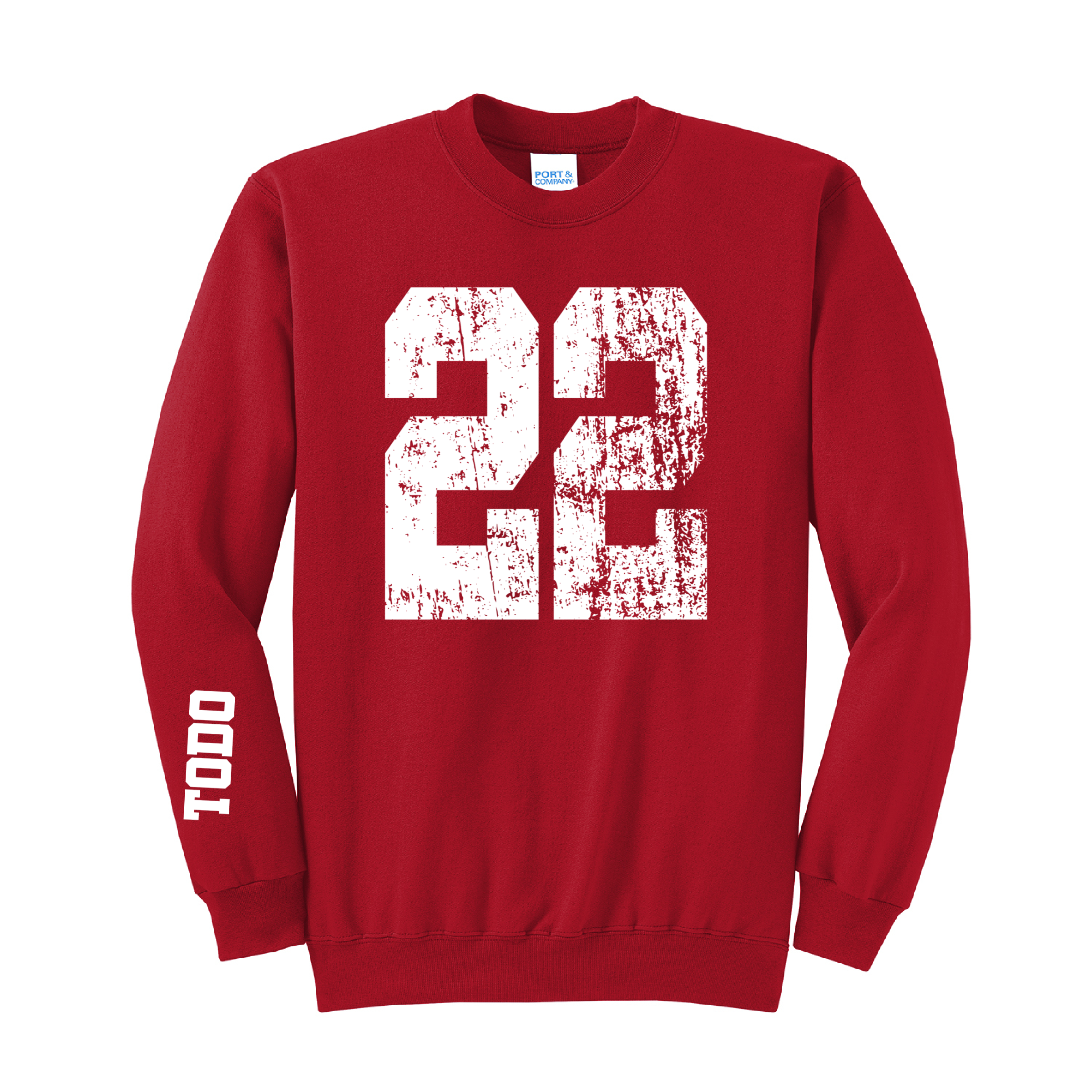 LARGE NUMBERS Fleece Pullover CREW NECK Sweatshirt