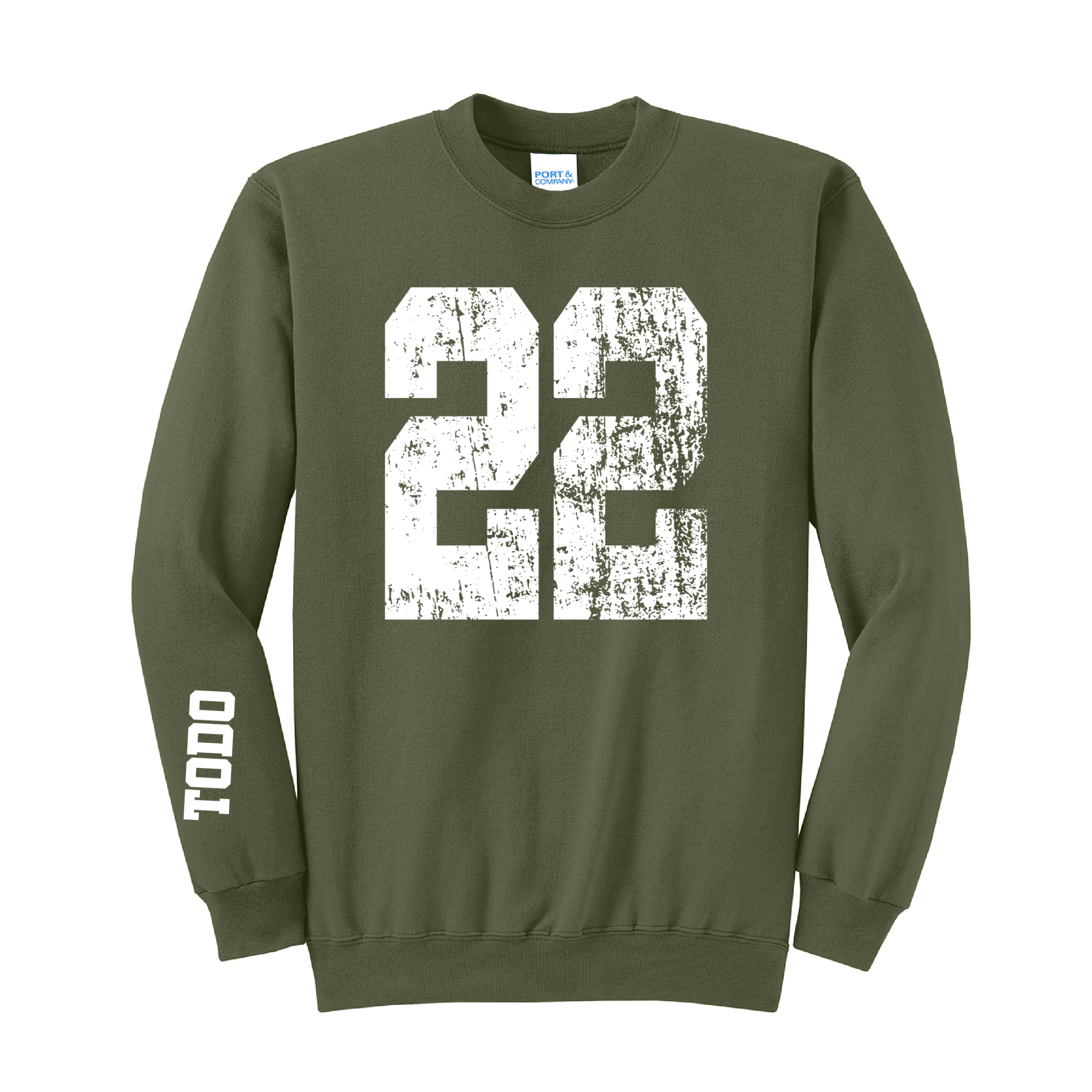 LARGE NUMBERS Fleece Pullover CREW NECK Sweatshirt