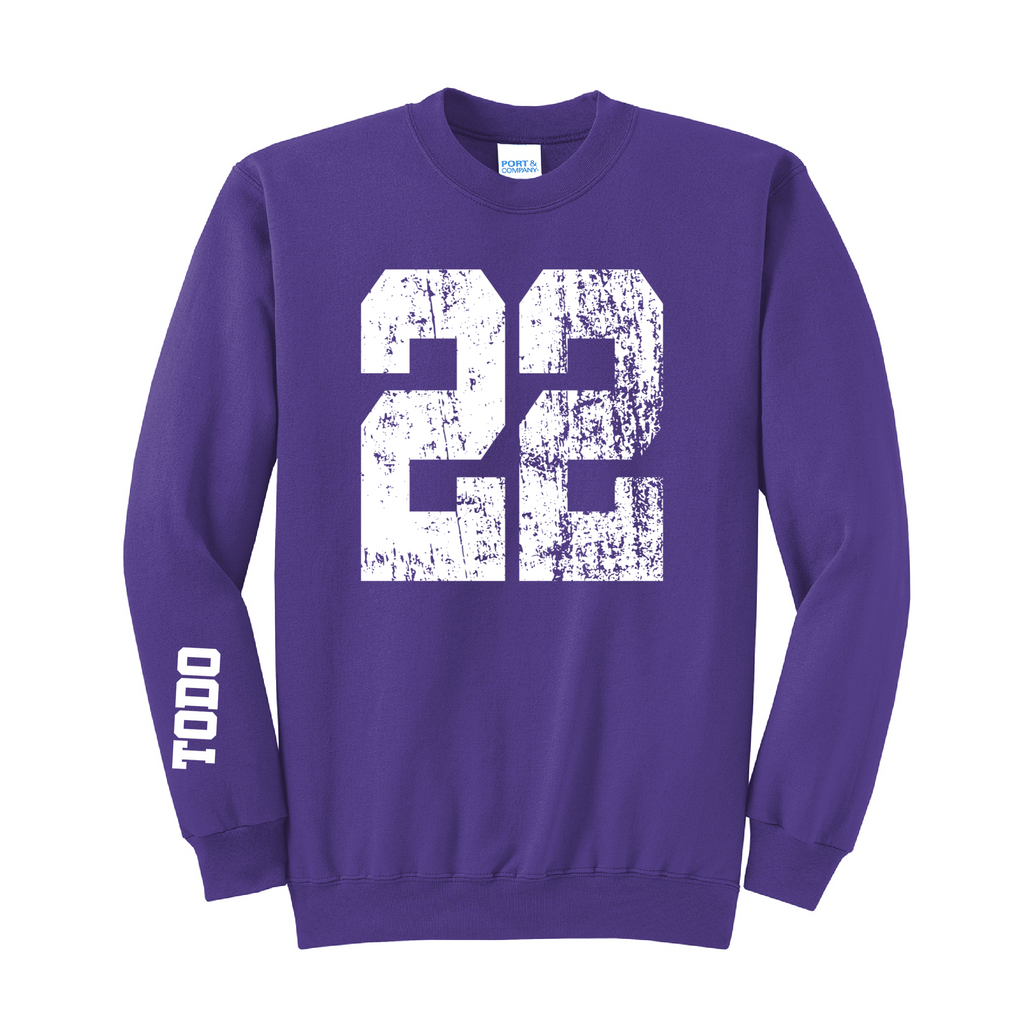 LARGE NUMBERS Fleece Pullover CREW NECK Sweatshirt