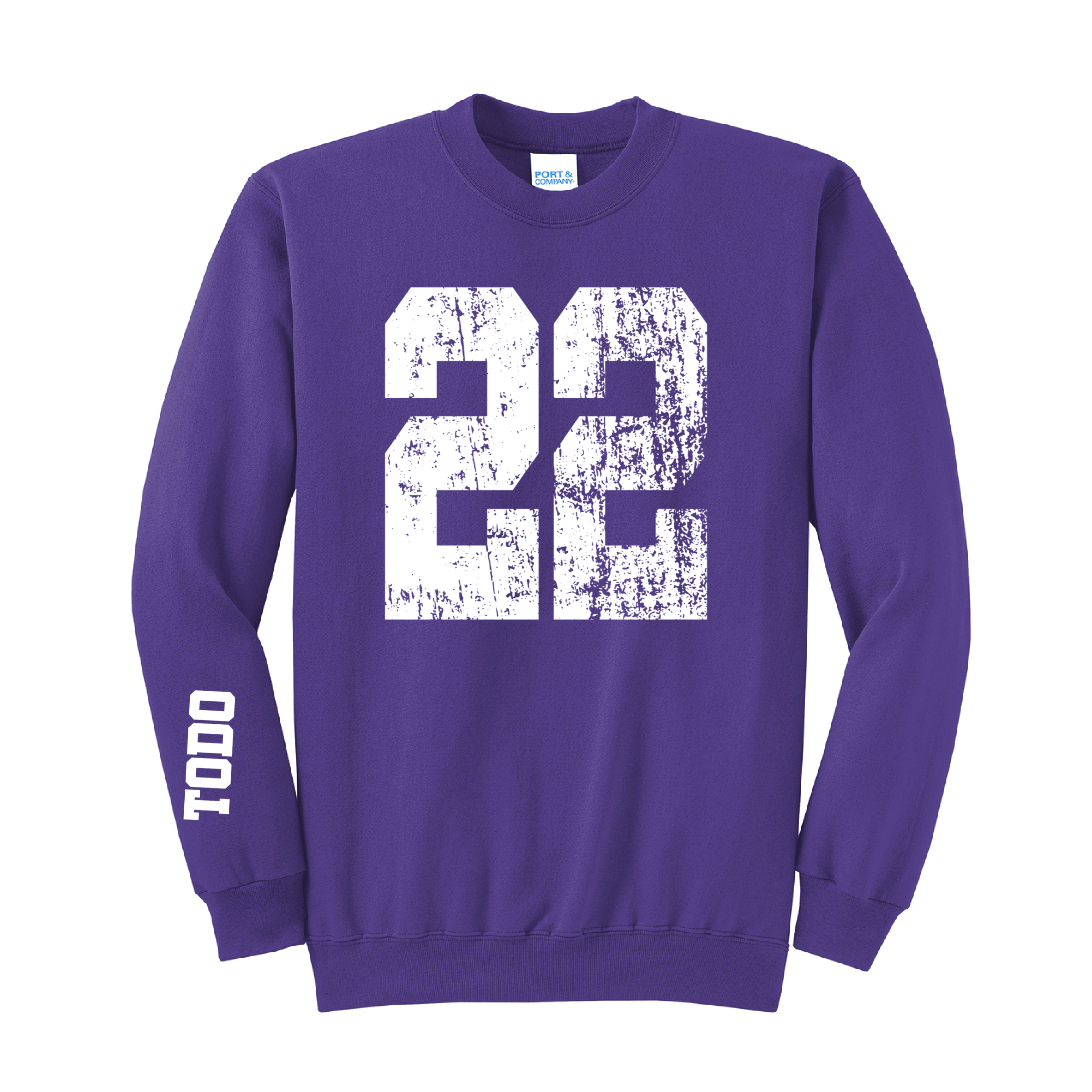 LARGE NUMBERS Fleece Pullover CREW NECK Sweatshirt