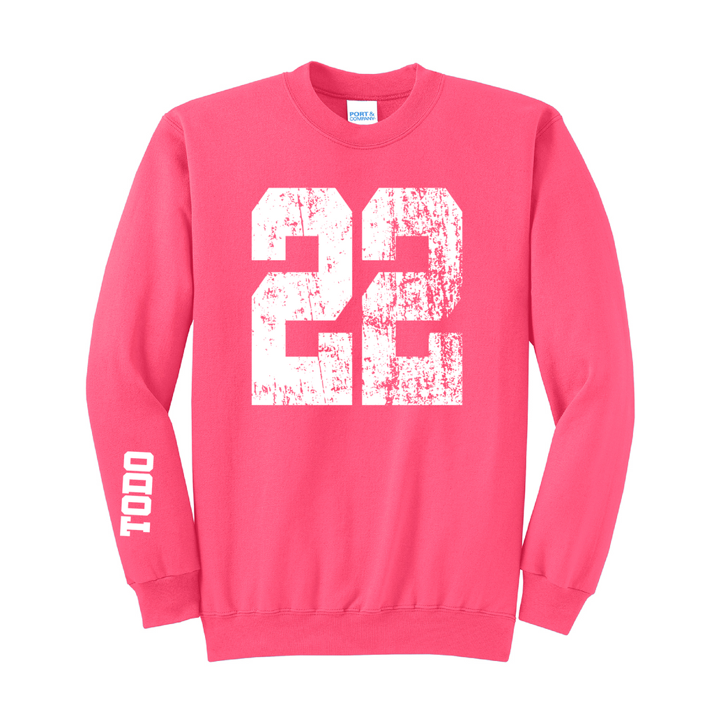 LARGE NUMBERS Fleece Pullover CREW NECK Sweatshirt