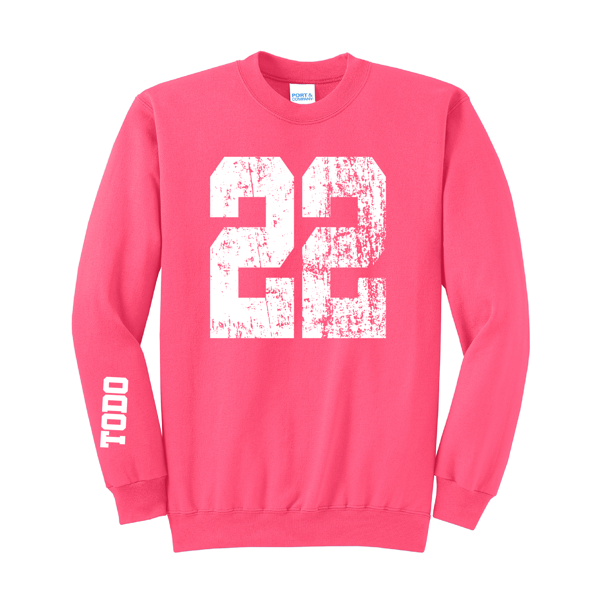 LARGE NUMBERS Fleece Pullover CREW NECK Sweatshirt