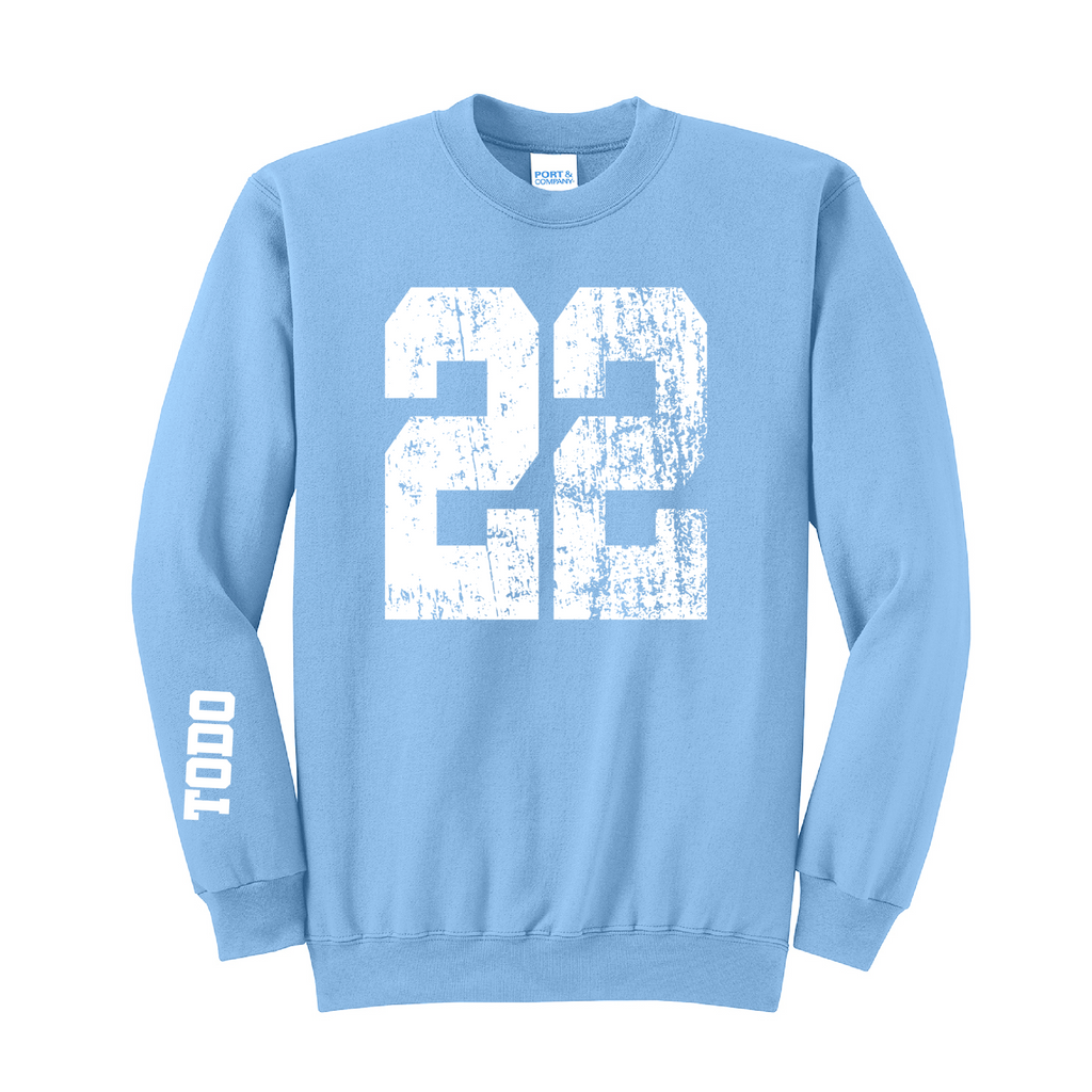 LARGE NUMBERS Fleece Pullover CREW NECK Sweatshirt