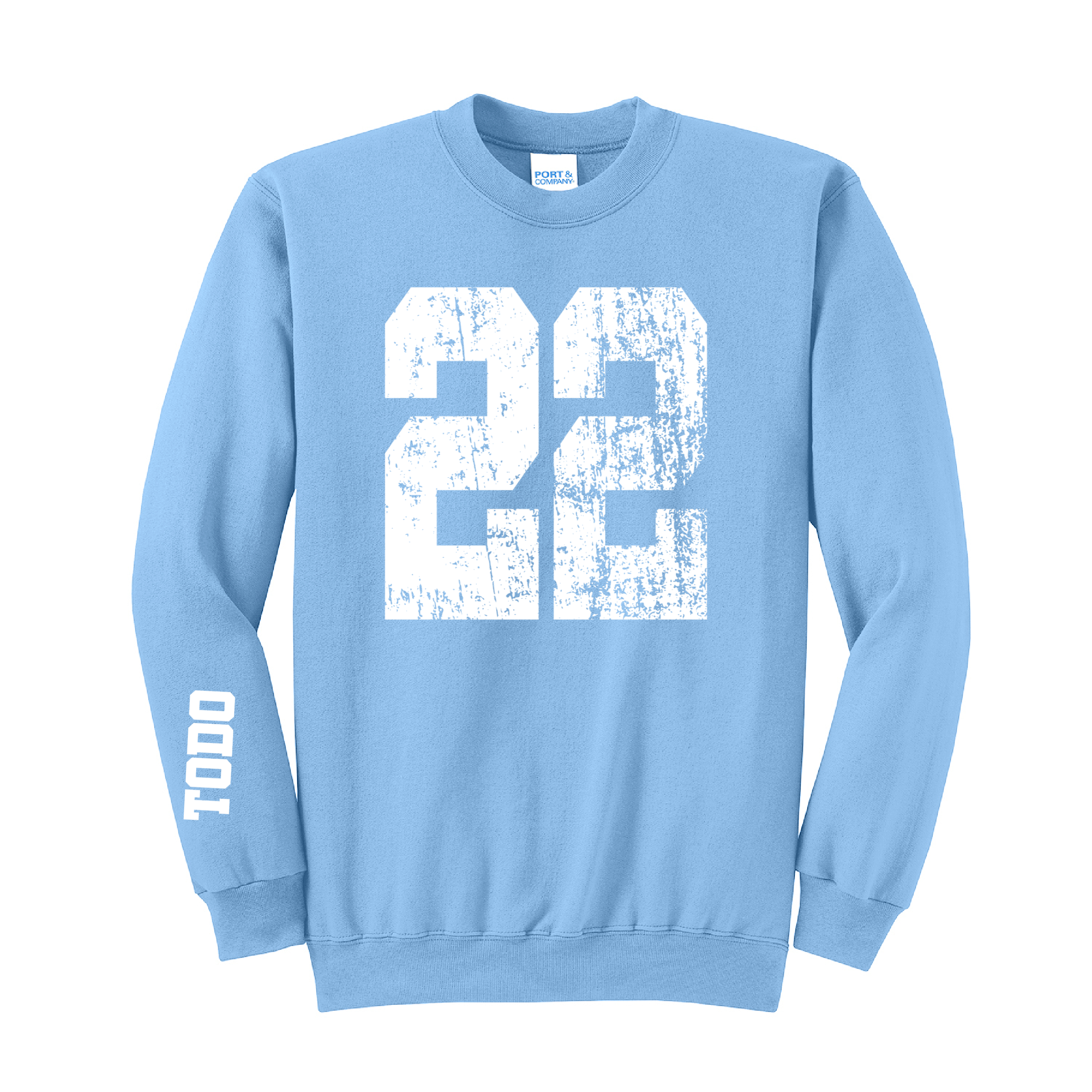 LARGE NUMBERS Fleece Pullover CREW NECK Sweatshirt