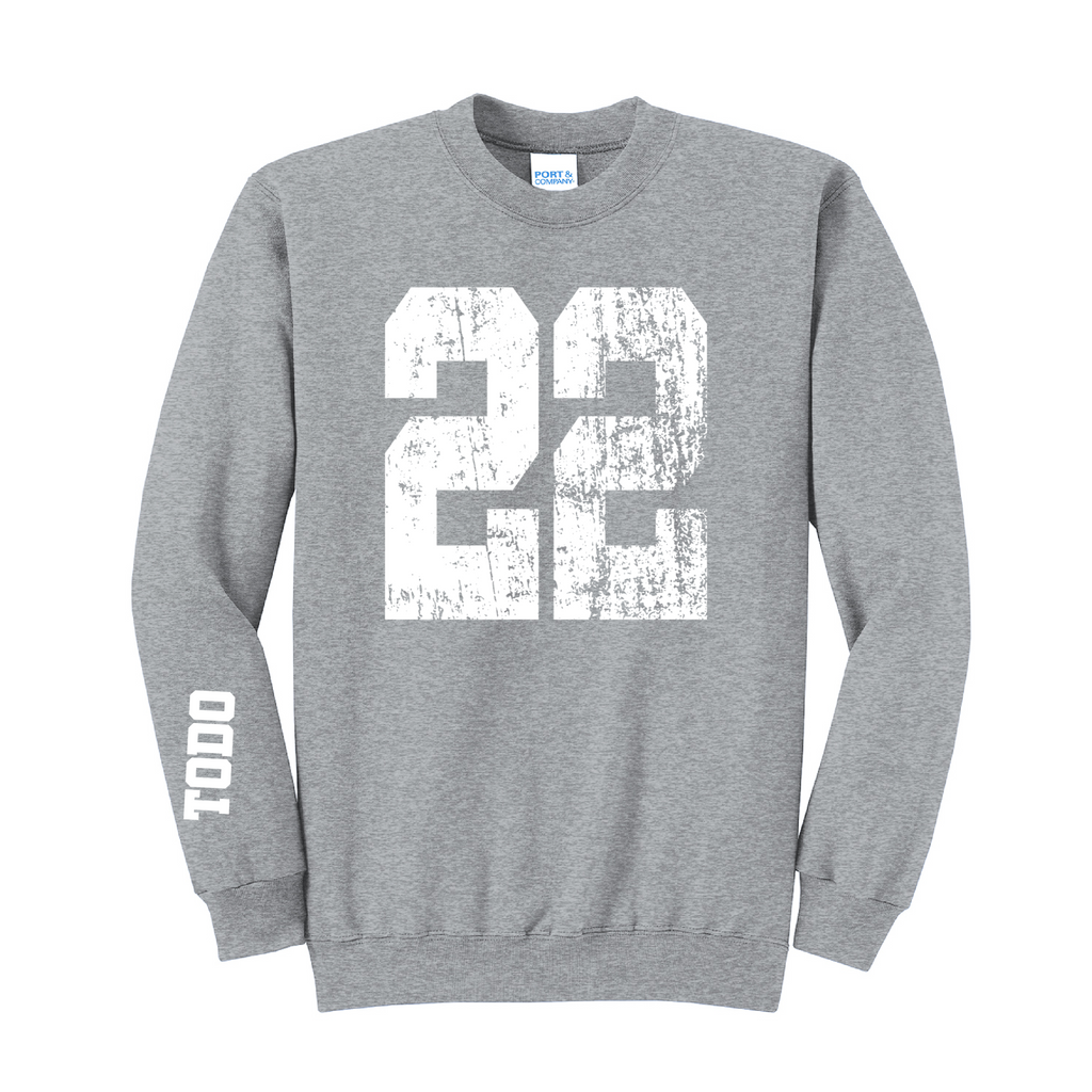 LARGE NUMBERS Fleece Pullover CREW NECK Sweatshirt