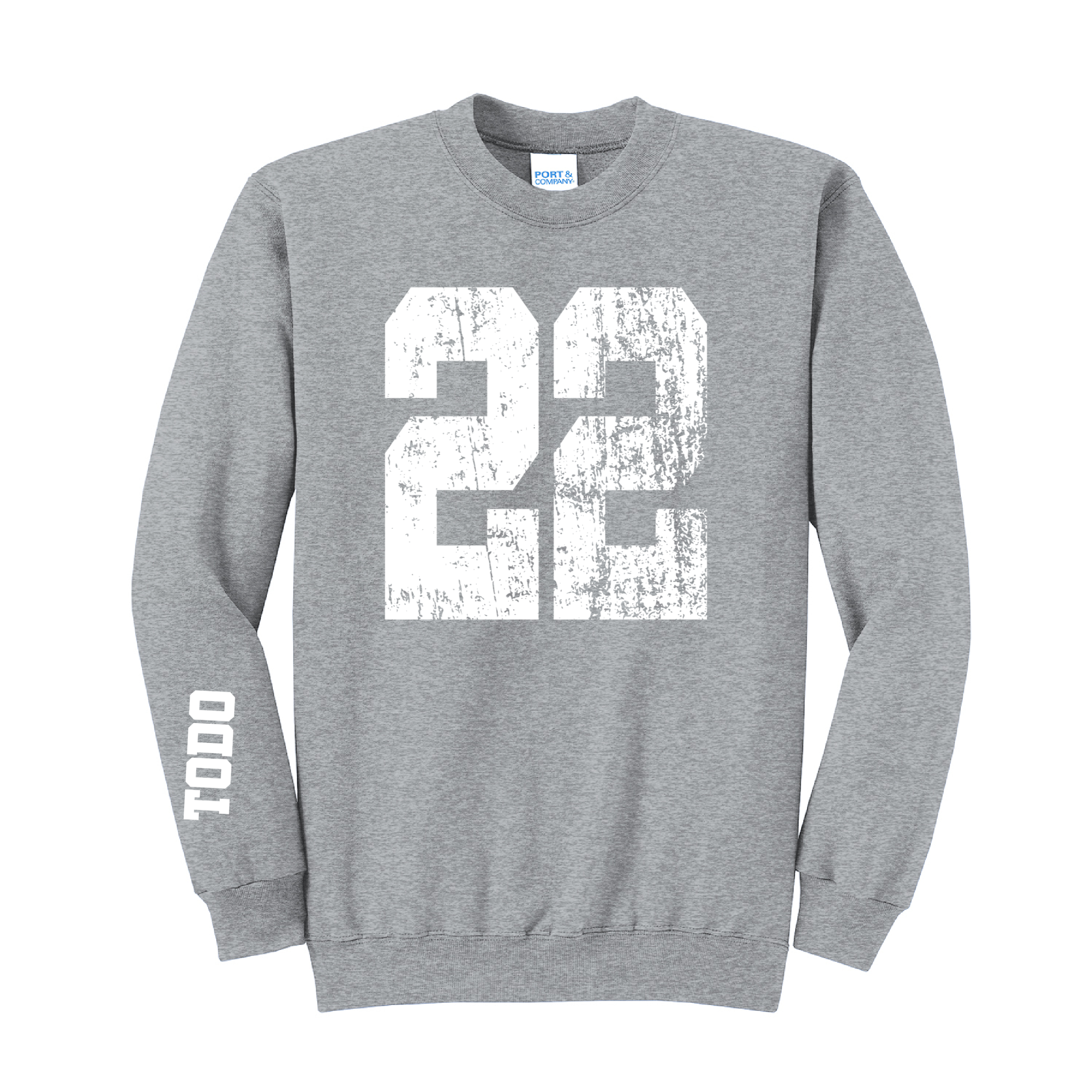 LARGE NUMBERS Fleece Pullover CREW NECK Sweatshirt