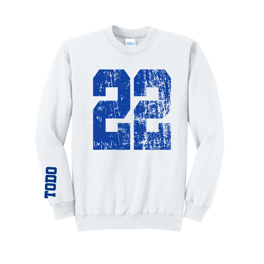 LARGE NUMBERS Fleece Pullover CREW NECK Sweatshirt