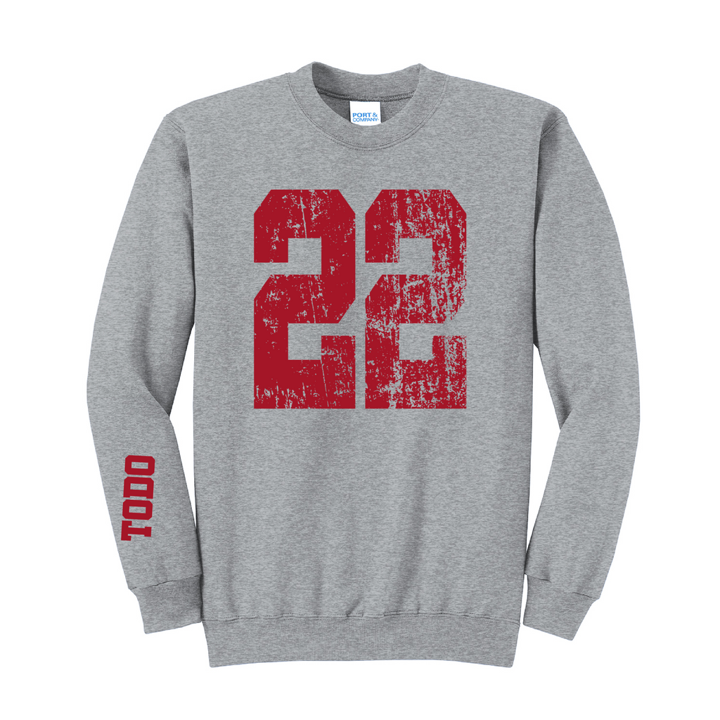 LARGE NUMBERS Fleece Pullover CREW NECK Sweatshirt