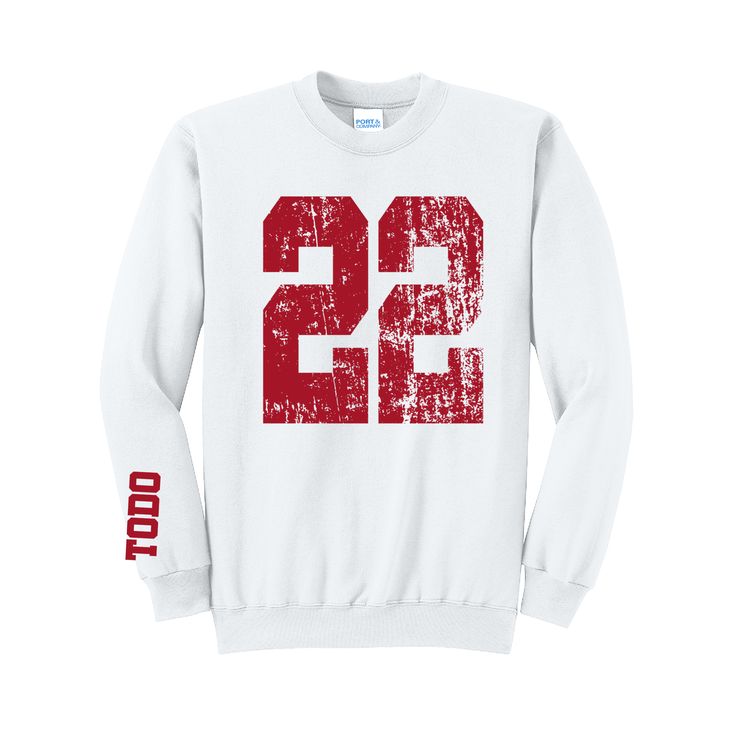 LARGE NUMBERS Fleece Pullover CREW NECK Sweatshirt