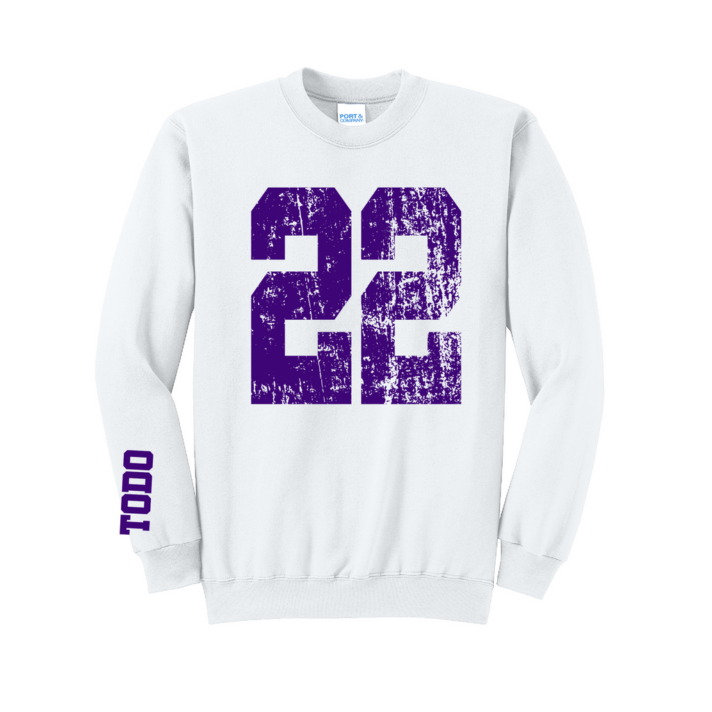 LARGE NUMBERS Fleece Pullover CREW NECK Sweatshirt