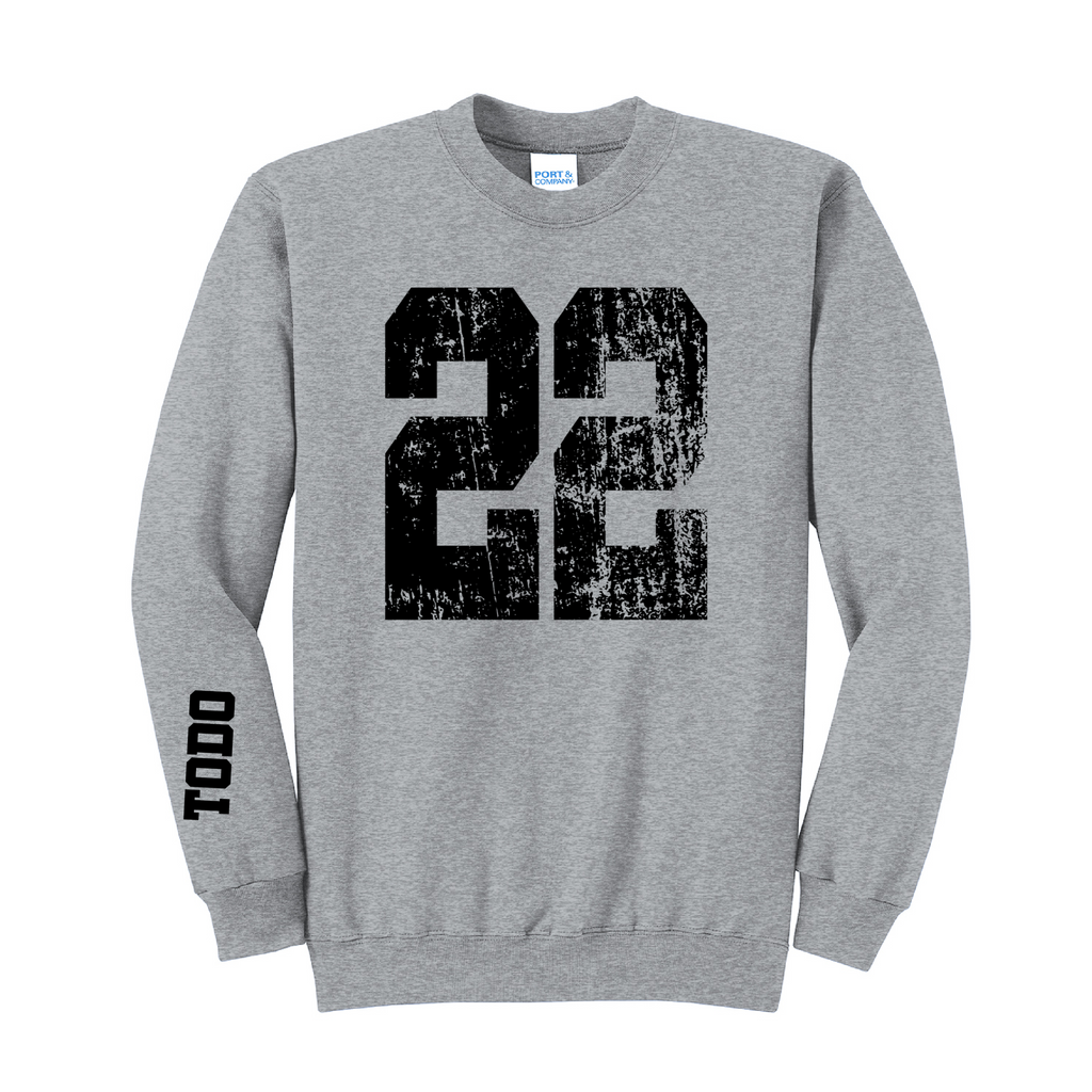 LARGE NUMBERS Fleece Pullover CREW NECK Sweatshirt