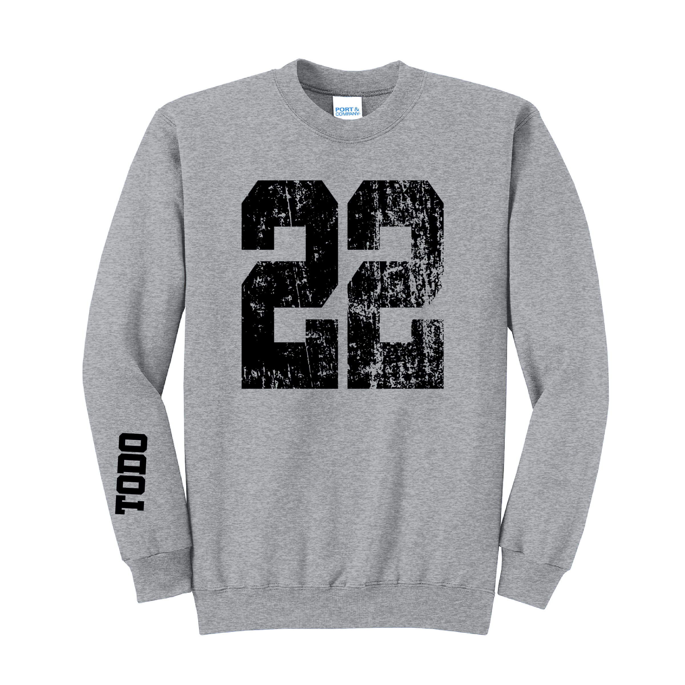 LARGE NUMBERS Fleece Pullover CREW NECK Sweatshirt